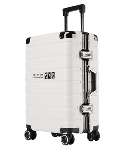 Koffer Reisekoffer Trolley Hartschalenkoffer, Aufgegebenes Gepäck, Koffer Mit Spinnerrädern, Handgepäck Für Damen Und Herren Boardcase Handgepäck (Color : A, Size : 22") von ASHSDI