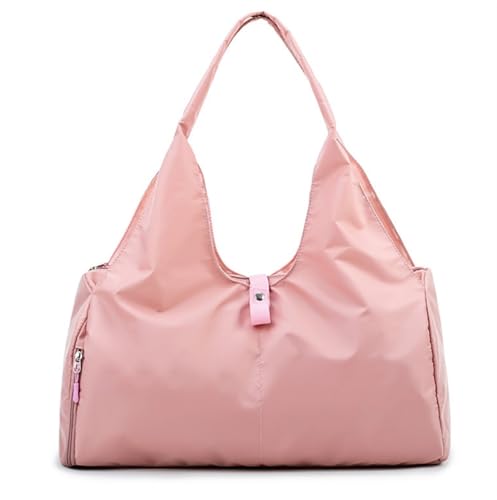 Reisetasche Sporttasche 18-Zoll-Reisetasche Für Damen, Handgepäck-Reisetasche Für Den Wochenendausflug Mit Schuhfach Kliniktasche Geburt (Color : Rosa, Size : 48 * 21 * 25cm) von ASHSDI