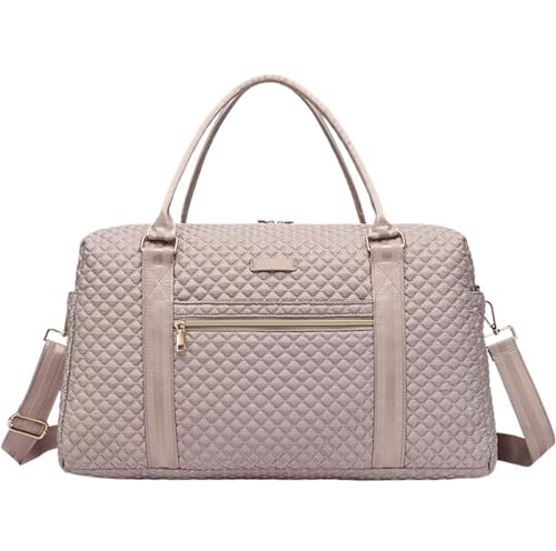 Reisetasche Sporttasche 19-Zoll-Reisetasche, Reisetasche Für Damen, Wochenendtaschen Für Damen, Übernachtungstasche Für Mädchen, Mama Kliniktasche Geburt (Color : A, Size : 50 * 21 * 28cm) von ASHSDI