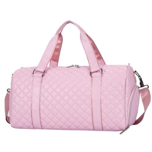 Reisetasche Sporttasche 20-Zoll-Reisetasche Für Damen, Große Weekender-Übernachtungstasche Aus PU-Leder Mit Schuhbeutel Kliniktasche Geburt (Color : A, Size : 530 * 260 * 270mm) von ASHSDI