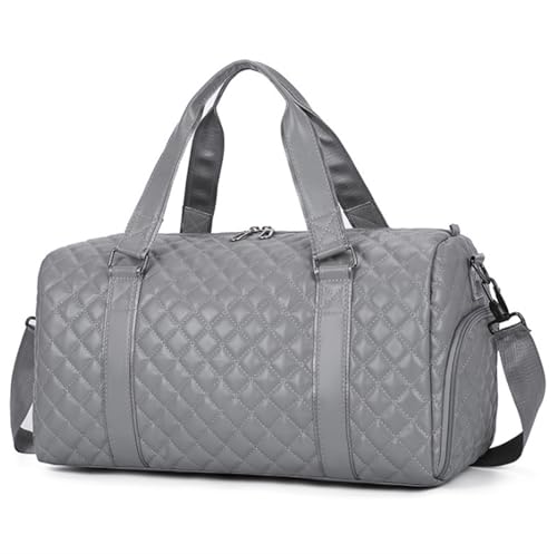 Reisetasche Sporttasche 20-Zoll-Reisetasche Für Damen, Große Weekender-Übernachtungstasche Aus PU-Leder Mit Schuhbeutel Kliniktasche Geburt (Color : C, Size : 530 * 260 * 270mm) von ASHSDI