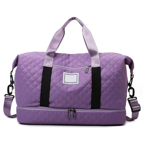 Reisetasche Sporttasche Reisetasche Für Damen, Weekender-Tasche Mit Separatem Schuhfach, Übernachtungstasche Kliniktasche Geburt (Color : F, Size : 46 * 25 * 30cm) von ASHSDI