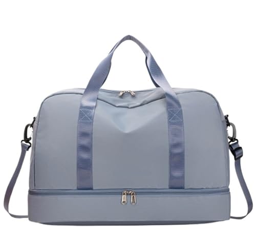 Reisetasche Sporttasche Weekender-Taschen Für Damen, 19-Zoll-Sport-Reisetasche Mit Mehreren Taschen Und Schuhfach Kliniktasche Geburt (Color : A, Size : 49 * 25 * 32cm) von ASHSDI