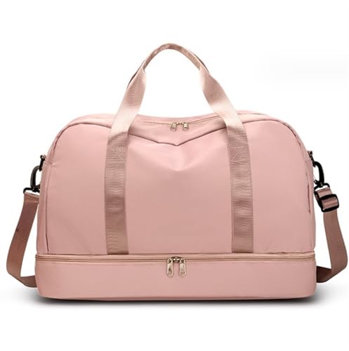 Reisetasche Sporttasche Weekender-Taschen Für Damen, 19-Zoll-Sport-Reisetasche Mit Mehreren Taschen Und Schuhfach Kliniktasche Geburt (Color : F, Size : 49 * 25 * 32cm) von ASHSDI