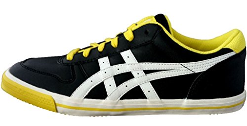 ASICS Aaron GS Jungen Sneaker, Mehrfarbig - Schwarz/Gelb/Weiß - Größe: 37 EU von ASICS