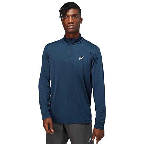 Asics Men's 2011C333-400_L longsleevy, Navy, L von ASICS