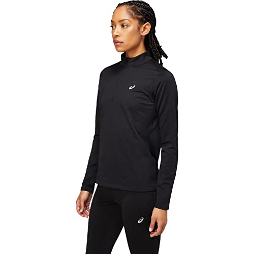 ASICS Core Halfzip Sweatshirt Damen schwarz, XL Damen von ASICS