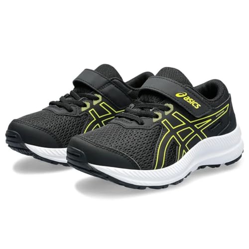 ASICS Contend 8 PS Sneaker, Black Bright Yellow, 28.5 EU von ASICS