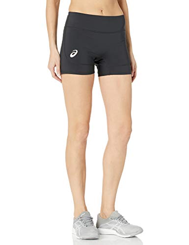 ASICS Damen Club-Volleyball-Shorts, 10,2 cm Kurz, Team Black, Large von ASICS