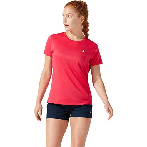 Asics Damen CORE SS TOP T-Shirt, Rosa, M von ASICS