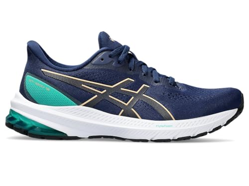 ASICS Damen GT-1000 12 Sneaker, Blau Blue Expanse Champagner, 40.5 EU von ASICS