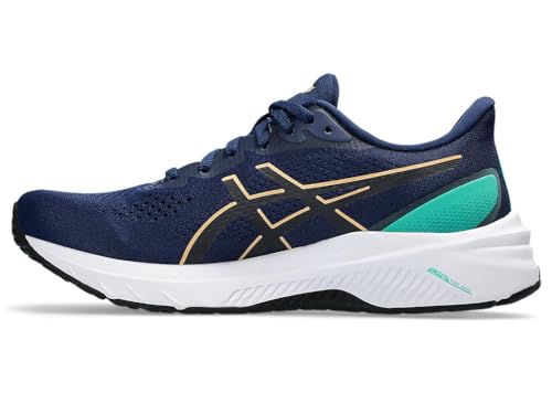 ASICS Damen GT-1000 12 Sneaker, Blue Expanse Champagner, 39.5 EU von ASICS