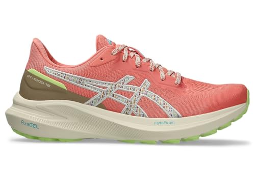 ASICS Damen GT-1000 13 TR Sneaker, NATURBADEN/GUAVE, 41.5 EU von ASICS