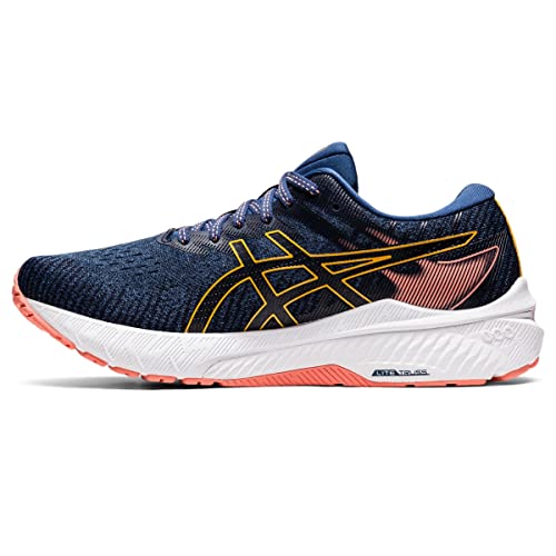 ASICS Damen GT-2000 10 Laufschuhe, Mitternachtsblau/Tigergelb, 40.5 EU von ASICS