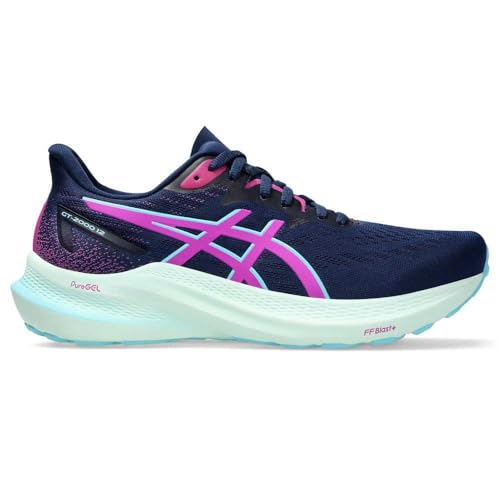 ASICS Damen GT-2000 12 Sneaker, BLAUWEITE/Fettes Magenta, 41.5 EU von ASICS