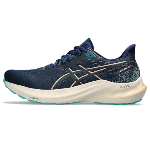 ASICS Damen GT-2000 12 Sneaker, Blue Expanse/Champagne, 37.5 EU ASICS Damen GT-2000 12 Sneaker, Blue Expanse/Champagne, 37.5 EU von ASICS