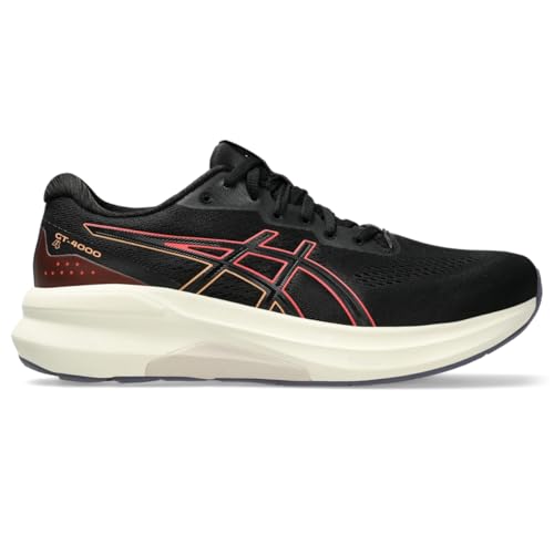 Asics Damen Gt-4000 4 Sneaker, Schwarz/Korallenriff, 9.5 Wide Asics Damen Gt-4000 4 Sneaker, Schwarz/Korallenriff, 9.5 Wide von Asics