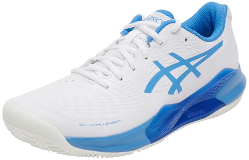 ASICS Damen Gel-Challenger 14 Clay Sneaker, Weisse/Blaue KÜSTE, 42.5 EU von ASICS