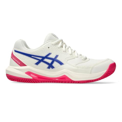 ASICS Damen Gel-Dedicate 8 Clay Sneaker, Cream Dark Cobalt, 36 EU von ASICS
