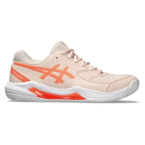 ASICS Damen Gel-Dedicate 8 Clay Sneaker, Pearl Pink/Sun Coral, 37 EU von ASICS