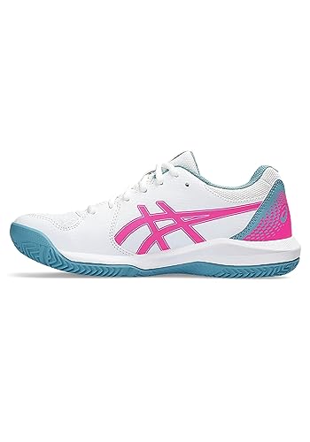 ASICS Damen Gel-Dedicate 8 Padel Sneaker, White/HOT PINK, 37 EU von ASICS