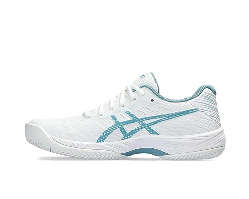 ASICS Damen Gel-Game 9 Clay/OC Sneaker, White/GRIS Blue, 44.5 EU von ASICS