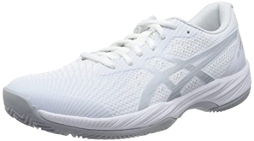 ASICS Damen Gel-Game 9 Padel Sneaker, Weiss/REINSILBER, 43.5 EU von ASICS