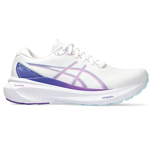 ASICS Damen Gel-Kayano 30 Laufschuhe, Weiß/Cyber Grape, 40.5 EU ASICS Damen Gel-Kayano 30 Laufschuhe, Weiß/Cyber Grape, 40.5 EU von ASICS