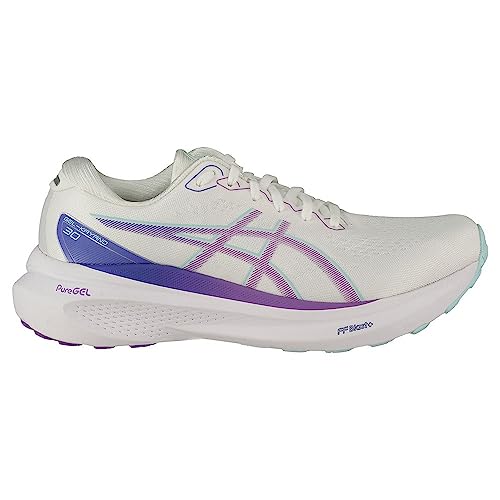 Asics Damen Gel Kayano 30 Sneaker, White/Cyber Grape, 37.5 EU von ASICS