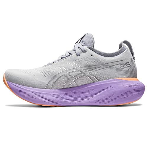 ASICS Damen Gel-Nimbus 25 Laufschuhe, Piedmont Grey/Pure Silver, 40.5 EU, 1012B356.021 von ASICS