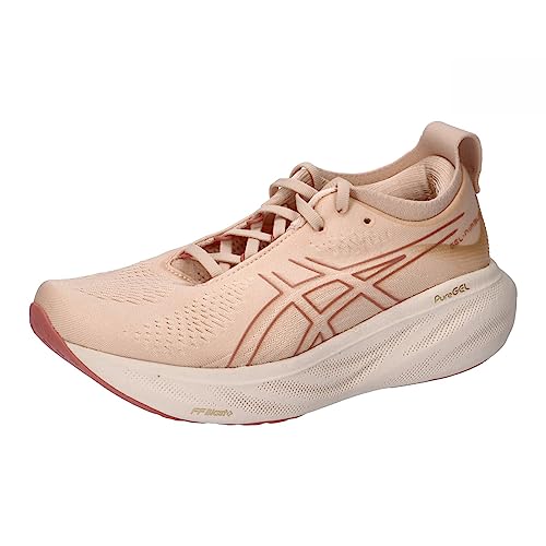 Asics Damen Gel-Nimbus 25 Sneaker, Pale Apricot/Light Garnet, 43.5 EU von ASICS