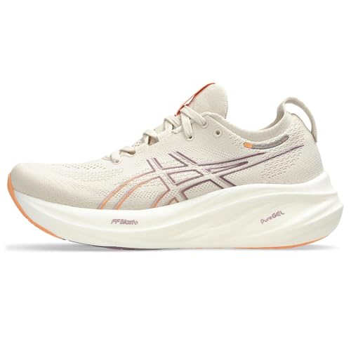 ASICS Damen Gel-Nimbus 26 Sneaker, Haferflocken/verblasstes Orange, 37.5 EU ASICS Damen Gel-Nimbus 26 Sneaker, Haferflocken/verblasstes Orange, 37.5 EU von ASICS