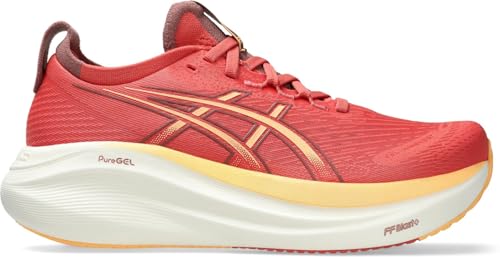 ASICS Damen Gel-Nimbus 27 Sneaker, Dark Pink Clay Orange Glow, 39.5 EU von ASICS