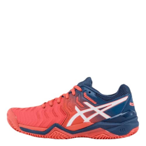 Asics Damen Gel-Resolution 7 Clay Tennisschuhe, Rot (Papaya/White 701), 39.5 EU von ASICS