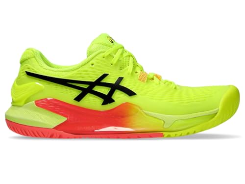 ASICS Damen Gel-Resolution 9 Paris Sneaker, Safety Yellow Black, 43.5 EU ASICS Damen Gel-Resolution 9 Paris Sneaker, Safety Yellow Black, 43.5 EU von ASICS