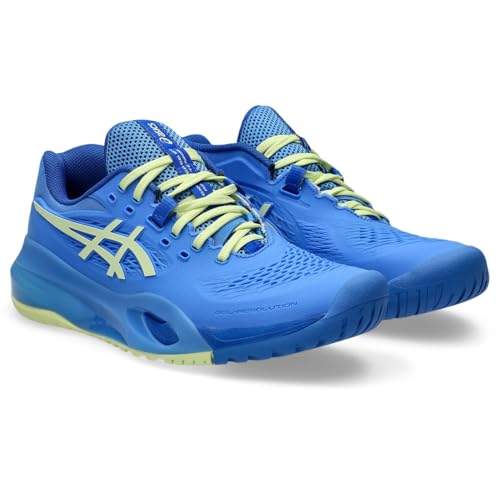 ASICS Damen Gel-Resolution X Sneaker, Blaue KÜSTE/Huddle GELB, 37.5 EU von ASICS