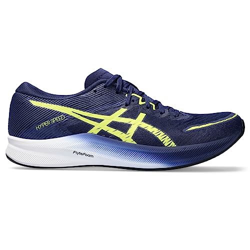 ASICS Women's Hyper Speed 3 Running Shoes, Deep Ocean/Glow Yellow, 40.5 EU von ASICS