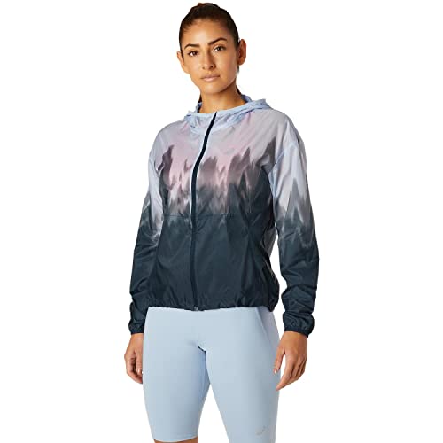 ASICS Damen Kasana Jacket Gpx Lite Laufbekleidung Laufjacke Grau - Weiß S von ASICS