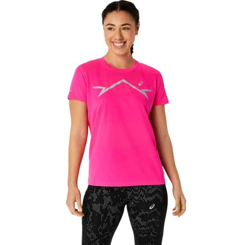 ASICS Damen LITE-Show SS TOP T-Shirt, PINK GLO, Small von ASICS