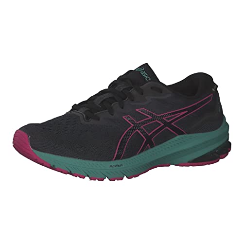 Asics Damen GT-1000 11 Running Shoe, Black Fuchsia Red, 40 EU von ASICS