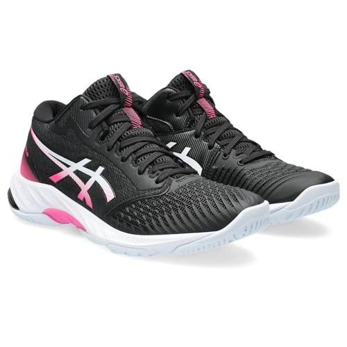 ASICS Damen Netburner Ballistic FF MT 3 Sneaker, Black Hot Pink, 40.5 EU von ASICS