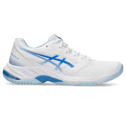 ASICS Damen Netburner Ballistic Ff 3 Volleyballschuh Sneaker, Weiß/Blaue Küste, 39.5 EU ASICS Damen Netburner Ballistic Ff 3 Volleyballschuh Sneaker, Weiß/Blaue Küste, 39.5 EU von ASICS