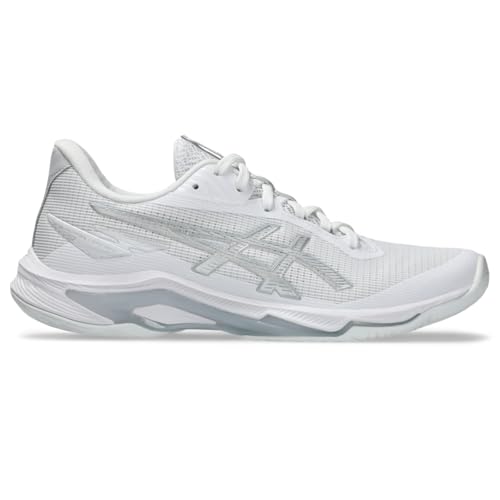 ASICS Damen Netburner Ballistic Ff 4 Sneaker, Weiß/reines Silber, 43.5 EU ASICS Damen Netburner Ballistic Ff 4 Sneaker, Weiß/reines Silber, 43.5 EU von ASICS