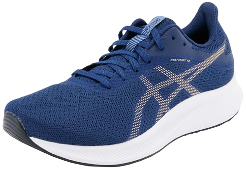 ASICS Damen Patriot 13 Sneaker, Blaue Weite/Champagner, 42.5 EU ASICS Damen Patriot 13 Sneaker, Blaue Weite/Champagner, 42.5 EU von ASICS