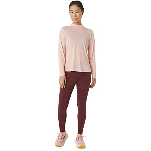 ASICS Damen Runkoyo Mock Neck Ls Top Tunika zum Stillen, Frosted Rose, X-Small von ASICS