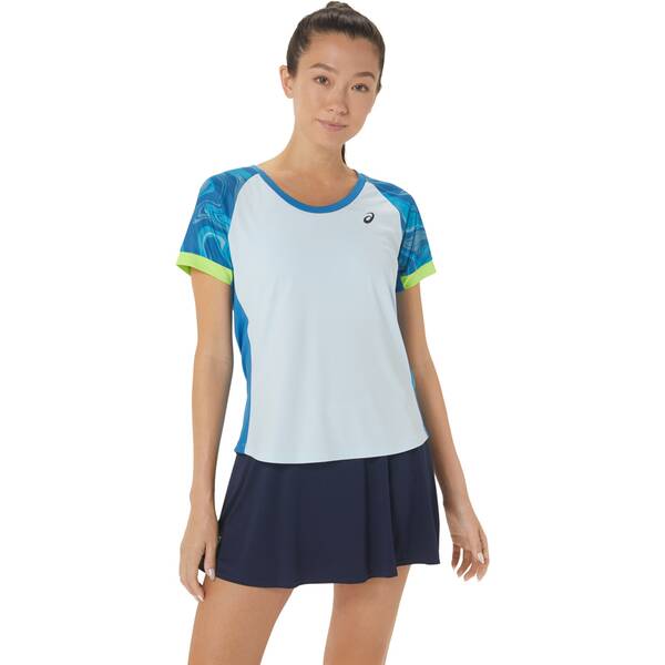 ASICS Damen Shirt WOMEN COURT GRAPHIC SS TOP von ASICS