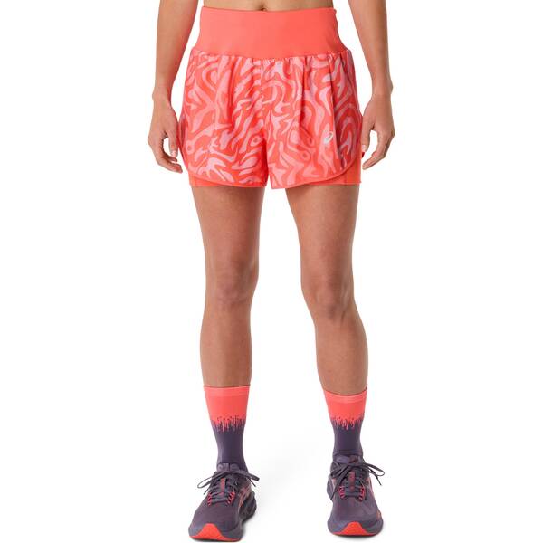 ASICS Damen Shorts ROAD ALL OVER PRINT 2-N-1 3.5IN SHORT von ASICS