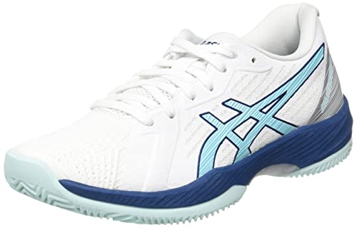 ASICS Damen Solution Swift Ff Clay Sneaker, Weiß Clear Blue, 39.5 EU von ASICS