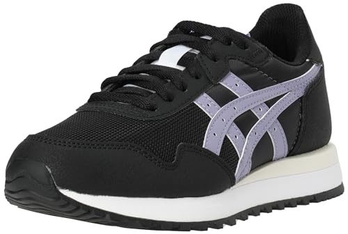ASICS Damen Tiger Runner II Sneaker, SCHWARZER/Asche-Stein, 42.5 EU von ASICS