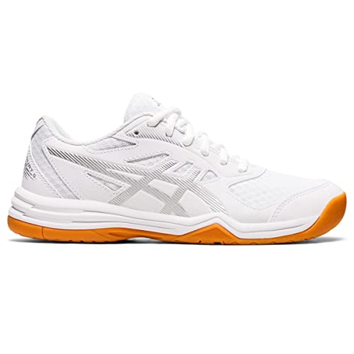 ASICS Damen Upcourt 5 Volleyballschuhe, Weiß/reines Silber, 42 EU ASICS Damen Upcourt 5 Volleyballschuhe, Weiß/reines Silber, 42 EU von ASICS